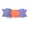 Felt rose and bow hair clip-8 colors