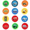 36PCS Transportation Party Favors 24 Tattoos Sticker 12 Stamp Set - Ideal Car Train Plane Themed Birthday Card Decorations Supplies Goodie Bag Cute Rewards for Boys Classroom Gifts Baby Shower Prizes