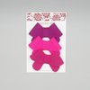 Set of 6 Felt Bows Pinks Alligator Clip or French Barrette (French Barrette Right)