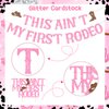 Sursurprise Western Cowgirl 2nd Birthday Decorations - This Ain’t My First Rodeo Backdrop Banners Garlands Cake Cupcake Toppers Balloons, Mexican Two Bday Party Supplies