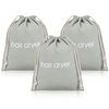 E&EY 3 | 6 | 8 Pack Hair Dryer Bags Drawstring Bag Container Hairdryer Bag for travel bathroom Light Grey (3 PCS)