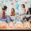 9 Pcs Rainbow Party Decorations Boho Table Rainbow Decor Rainbow Centerpieces for Table 3D Rainbow Honeycomb Decoration Baby Shower Centerpieces for Boys Girls Birthday Party Supplies