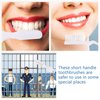 100 Pieces Handle Toothbrush Thumbprint Individually Packaged Security Toothbrush Bulk Toothbrush with Short Handle Soft Bristles, Portable Toothbrush Travel Toothbrush for Teeth Cleaning, Mini Size