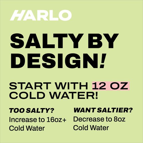 Harlo - Grapefruit Salt Electrolyte Drink Mix w/Bovine Collagen & Creatine - Creatine Monohydrate Powder - Energy Drink Powder - Pre Workout Powder - Sugar Free Energy Drinks - Post Workout Recovery