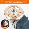 Pomsare Upgraded 4PCS Wood Grinding Wheel for 4" or 4 1/2" Angle Grinder, Grinder Wheel Shaping Disc w/Chain Attachment, Wood Carving Disc Tool for Cutting Sanding Polishing