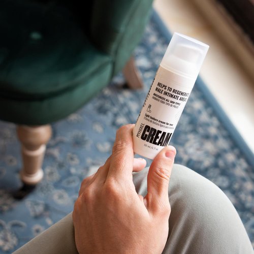 MYHIXEL - Men's Intimate Cream | Daily Hydration & Care for Male Intimate Area | With Aloe Vera, Hyaluronic Acid & Snail Secretion | Soothing & Moisturizing Cream | 50ml