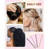 MORGLES Bobby Pins, 240pcs Wave Hair Pins for Styling, 2 Inch Bobby Pins Bulk with A Storage Box, Decorative Hair Pins for Buns(Brown Black Blonde Silver)