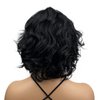 Wiginway Short Layered Shaggy Wavy Wigs Black Full Synthetic Wigs Daily for Women