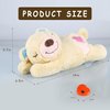 ZALBYUY Puppy Toys with Heartbeat,Puppy Sleep Aid Toy,Small Dog Training Toys for Separation Anxiety Relief,Pets Plush Toys for Dogs Cats (Bear)