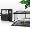 Reptile Temperature Controller with Timer, Day-Night Timer Thermostat, 3 Outlet Timer Thermostat for Grow Tent, Incubation, Snakes, Fish Tank, Heater, humidifiers, Ball Pythons, Bearded Dragon Tank