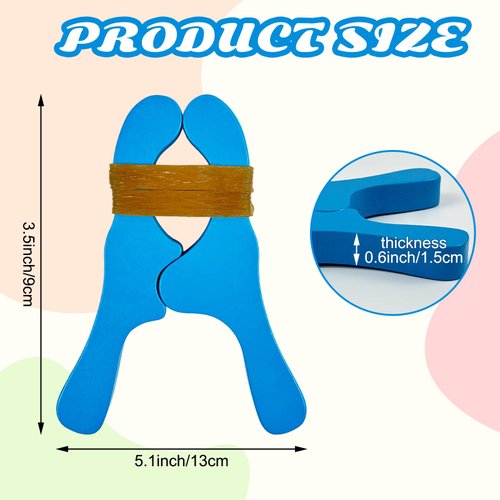 10 PCS Colorful Wooden Play Clips Set - Montessori & Waldorf Fort Building Kit for Children with Handmade Giant Clips. Perfect for Kindergarten, Home, School & Playgrounds