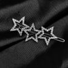 Star Hair Clips Hair Rhinestones Barrettes for Women Lady Girls Elegant Styling Star Hair Accessories (Bling Stars 3)