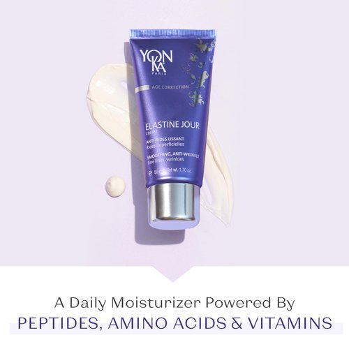 Yon-Ka Elastine Jour Day Anti-Wrinkle Facial Moisturizer and Eye Cream with Elastine Nuit Anti-Wrinkle Night Cream, 50 ml