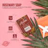 Reshma Beauty Travel Size Rosemary Soap | Infused with Rosemary Oil and Olive Oil | Face & Body Soap Bar | Bath Soap| Suitable for Normal to Dry Skin | Calming and Rejuvenating | TSA Approved