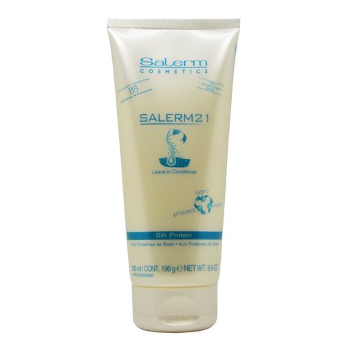 Salerm Cosmetics 21 LEAVE-IN Conditioner, B5 Provitamin Lipsomes & Silk Protein (6.9 oz - tube size)