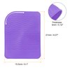 HARFINGTON 3pcs Silicone Iron Hair Curling Pads, Multipurpose Iron Hot Resistant Mat Hair Curling Plate for Hair Straightener, Hair Rollers and Hair Styling Tools, Purple