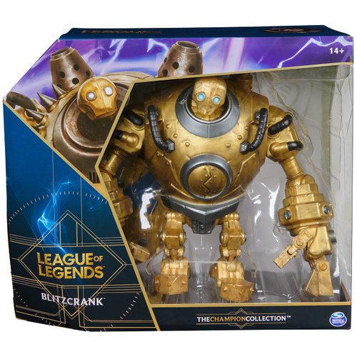 League of Legends, Official 8.5-Inch Blitzcrank Collectible Figure with Base, Premium Details, Champion Collection, Collector Grade, Ages 14 and Up