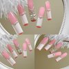 NAIL ANGEL 10PCS/SET Glamorous Handmade Press on nails Glitter Rhinestone Long Coffin Nails Party Nails XXL Long Artifical Tips ZJ-01(M)