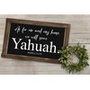 As For Me And My House We Will Serve Yahuah Reusable Stencil, Paint Your Own Sign, Bible Verse Home Decor, Joshua 25:15 Scripture (27"x15.6")