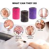Difenni Sanding Bands for Nail Drill Sanding Bands Nail Drill Bits 210 Pcs Sanding Bands Coarse Fine #80#150#240 with 3/32" Mandrel Bit Boxed for Electric Nail Drill Nail