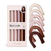 Kitsch Heatless Hair Curler for Overnight Curls - 6 pcs Satin Flexi Rods for Heatless Curls, Overnight Blowout Rods, No Heat Hair Curlers to Sleep In, Curling Rod Curlers for Short Hair, Hair Rollers