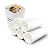 Small Garbage Bags 2.6 Gallon - Compost Bags, Kitchen Biodegradable Compostable Bin Liners Plastic White Bathroom Liners Organic Clear Trash Bags for Office Dorm Bedroom Car Recycling Compost Bag