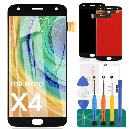for Motorola Moto X4 Screen Replacement for Moto X4 LCD Display Touch Screen Digitizer Assembly Parts 5.2" XT1900-1 XT1900-2 XT1900-4 XT1900-5 XT1900-7 Black