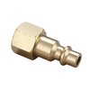 T TANYA HARDWARE Air Hose Fittings And Quick Connect Air Fittings, 1/4 Inch NPT Brass Female Air Coupler Plug (10 Piece) Industrial Type D, Air Compressor Fittings