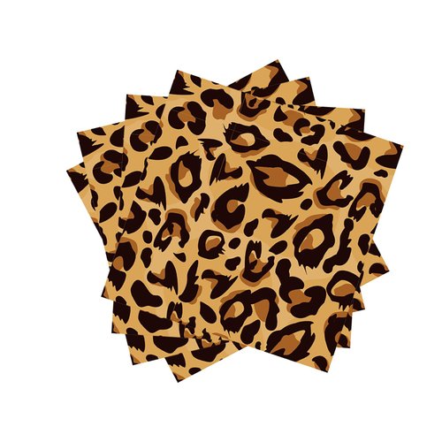 Animal Leopard Party Napkins for Jungle Animal Party Supplies Safari Leopard Print Party Napkins Animal Themed Luncheon Disposable Paper Napkins Safari Leopard Party Themed Birthday Supplies(40 Pcs)