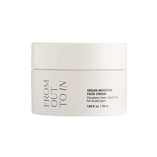 FROM OUT TO IN F.O.T.I Vegan Moisturizer Face Cream, Korean Face Moisturizer made with Cloudberry Seed & Niacinamide, For All Skin Types Alchohol Free, Cruelty Free