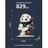CuteWheat Space Panda Astronaut Building Sets，Impressive Cool&Cute Animals Panda Display Model Toy ，Space Toys Sets for Gift Giving Adults Kids Boys Girls (829 Pieces)