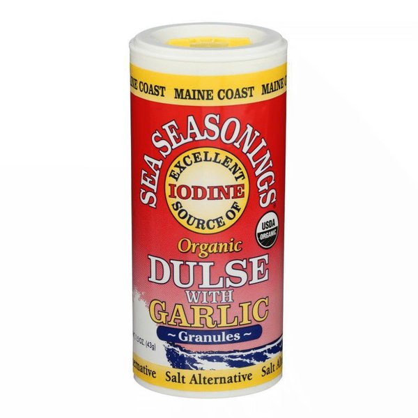 Dulse Granules with Garlic 1.5 oz Shaker - Sea Seasonings - Organic