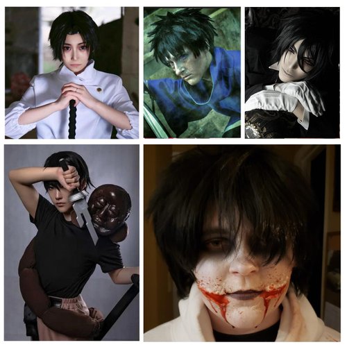 COSPLAZA Cosplay Wigs Kirito Short Party Hair Black Male Games Movie Anime Synthetic Wigs