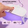 Makartt UV Nail Lamp, 8W Mini USB Portable LED Light for Gel Nail Polish, Nail Cure Light with 60s 120s Timer Setting, Flash Curing Lamp for Nail Art Salon, Home DIY