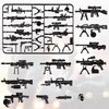 MaozyHomie 83 Pcs Toy Soldiers Figures US Army Battle Toy Set - Weapons Pack Military Weapon Battle Building Blocks Compatible with Major Brand, 3 Years Old and up