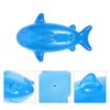 LUOZZY Rubber Shark Dog Toy Chewing Squeak Toy Water Floating Toy for Pet Dogs Unisex (Blue)