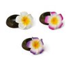 12PCS Women's Grils Hawaiian Plumeria Flower Hair Clips Wedding Bridal Decoration Hairpin Barrette Hair Accessories For Party Beach Holiday (pink)