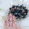 Umillars 300pcs Nail Art Charms Kit, 100pcs Resin Nail Charms with 100 pcs Mixed Style Flatback Rhinestones Pearls and 100pcs Nail Sequins for Nail Art Designs DIY Accessories Craft