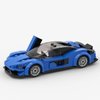 Blue Sports Car MOC Building Blocks,Speed Champions Cars Toy Building Sets,City Vehicle DIY Building Bricks for Kids and Adults-167 PCS