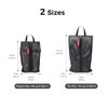 pack all Water Resistant Travel Shoe Bags, Shoe Storage Organizer Shoe Pouch with Zipper, for Men and Women (Black)