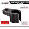 ARES 70039-3/8-Inch Drive by 7/8-Inch (22mm) Offset Oxygen Sensor Socket - Wire Gate Accesses Sensor from Side, Preventing Damage to Wires