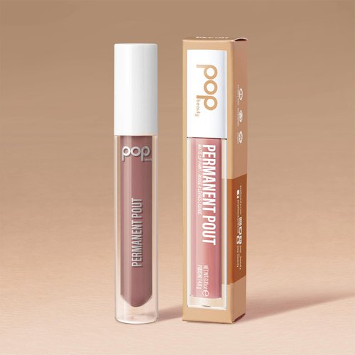 POP Beauty PERMANENT POUT | BARE BLUSH - Long Lasting Liquid Lipstick, Kiss-proof Water-proof Smudge Transfer Proof, Velvet Lip Paint, Matte Finish, Full Coverage Colour