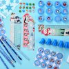 YOOIPI 192 Pcs Christmas School Stationery Set Winter Snowflake Stationery Gifts Christmas Goodie Bags Classroom Exchange Gifts Prizes Xmas Party Favors ﻿