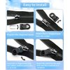 Zipper Pull, Universal Zipper Pull Replacement Kit, Removable Zipper Pulls Tab Replacement (20 Pcs), Black Zipper Pulls for Jackets, Luggage, Backpacks, Purses, Boots, Pants, Tents, (3 Styles 4 Sizes)