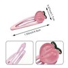20 PCS Cute Peaches Pink Y2K Hair Clips, Metal Snap Hair Barrettes for Women Hair Accessories for Women Girls Sweet Bangs Clip 2000s Decorative Hair Clips Y2k Accessories