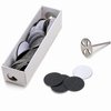 100pcs Sandpaper Disc and 1pcs Metal Bit, 3/32 Shank Replaceable Pedicure Sanding Disc Bit for Dead Skin Callus Removal Electric Foot File Tools (240#(Fine))