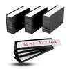 Availey 60 Pack Magnetic 'C' Channel Label Holders for Metal Racks and Shelves with Protective Films and Replacement Strips 3" x 1"