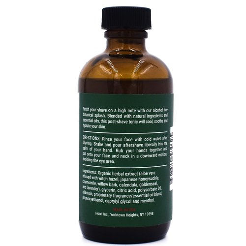 Taconic Shave, Natural Aftershave Splash 4oz Eucalyptus Mint Skin Cooling, Refreshing and Moisturizin, | Artisan Made in the USA