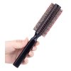 PERFEHAIR Round Hair Brush for Blow Drying, Wooden Blowout Brush With Soft Nylon Bristles, for Medium Or Short Hair