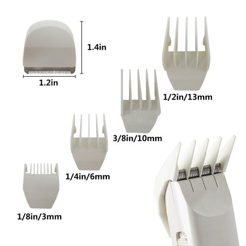 ATIODYUUK New 2 Packs Clipper/Trimmer Replacement Blades #2068-300 - for Wahl Peanut Hair Clipper/Trimmer, White